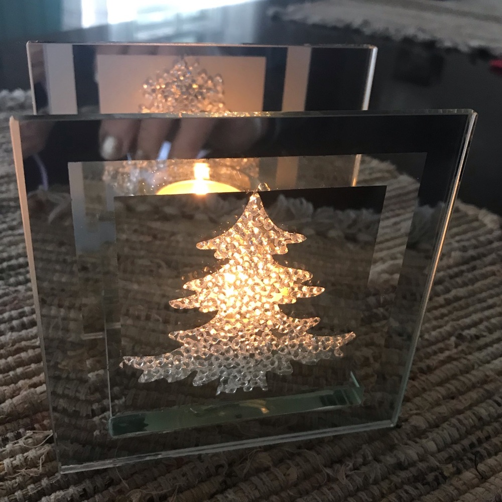 Glass & Mirror Christmas Tree Votive